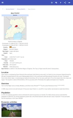 Districts of Uganda android App screenshot 1
